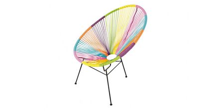 Acapulco Chair in Regenbogenfarben