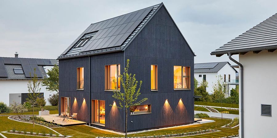 Photovoltaikanlage des Baufritz Smart Green Homes