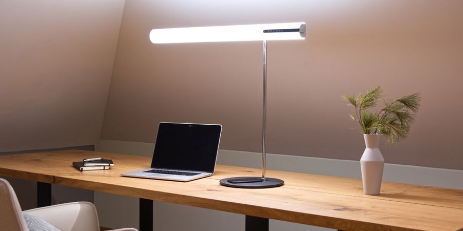 Arbeitszimmer Beleuchtung Schreibtisch