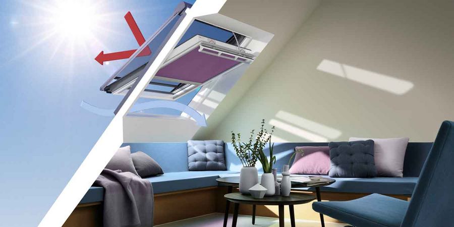 moderner und effizienter Hitzeschutz für Dachgeschosswohnungen