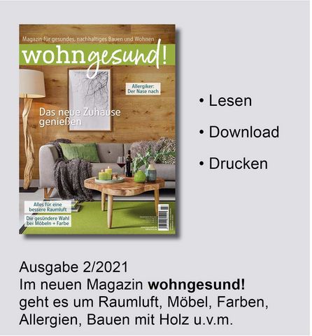 Magazin wohngesund! ePaper-Ausgabe 2/2021