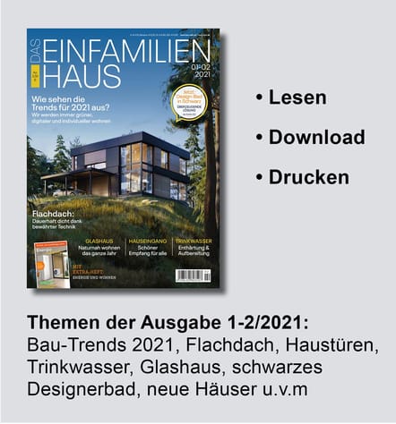 Titel Magazin Das Einfamilienhaus 1-2/2021