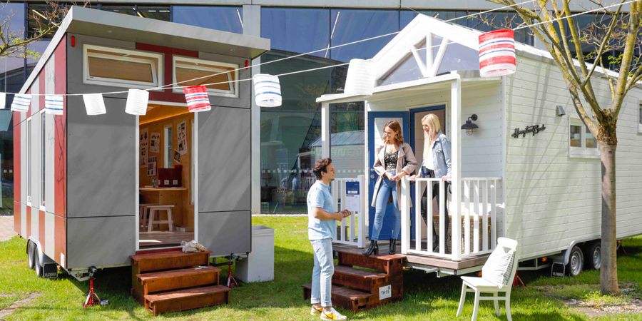 Tiny House Diekmann präsentierte fünf Mini-Häuser - Messe Karlsruhe/Jürgen Rösner