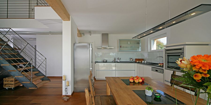 offene Küche im Erdgeschoss Haus Lengwil - Keitel Haus