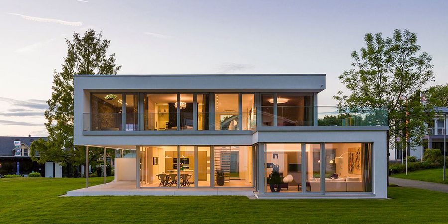 Moderne Villa im Bauhausstil