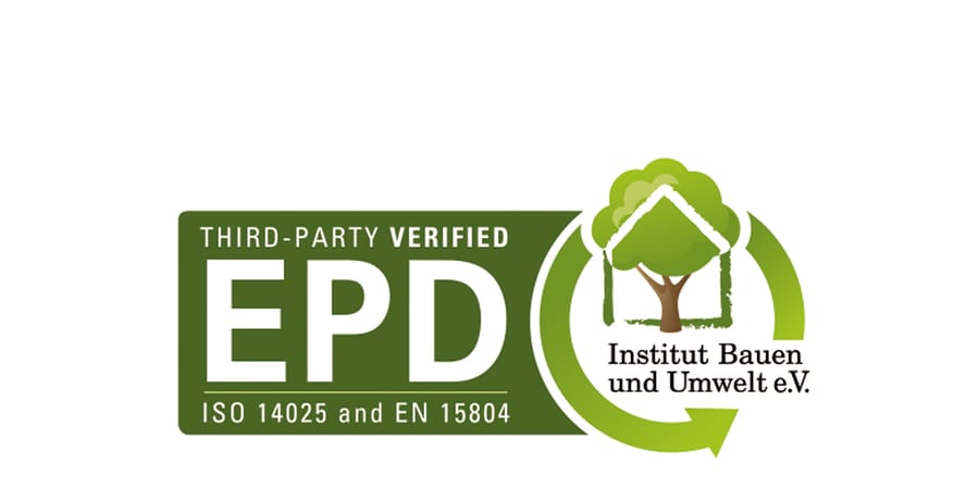 EPD des Instituts Bauen und Wohnen: wohngesundes Siegel: