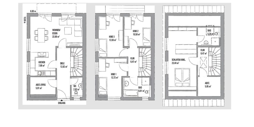 Grundrisse für ein Doppelhaus planen - bau-welt.de