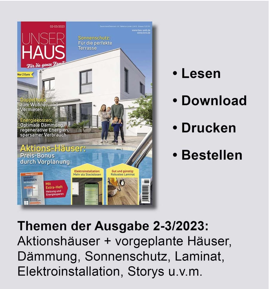 Magazin Unser Haus 2-3-2023 als ePaper