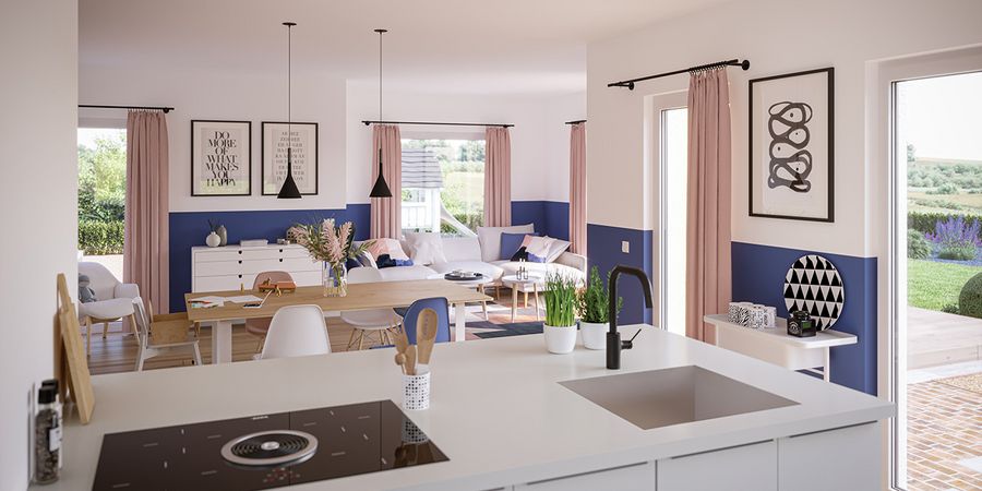 Küche und Essbereich des Hauses