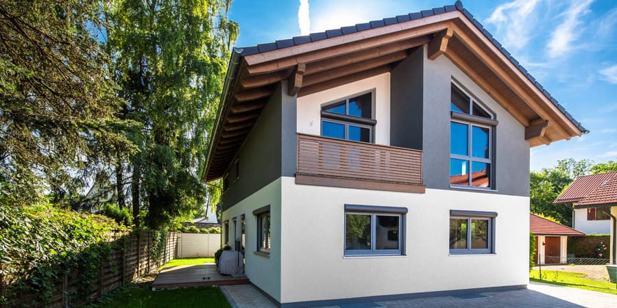 Niedrige Energiekosten - Haus Leitensee - KfW-55 Effizienzhaus - Isartaler Holzhaus