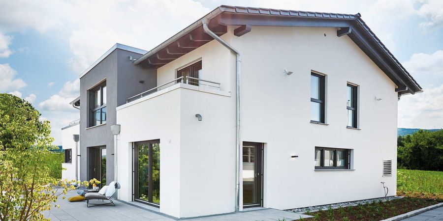 Klare Strukturen beim energieeffizienten Musterhaus Stuttgart - Fingerhut Haus