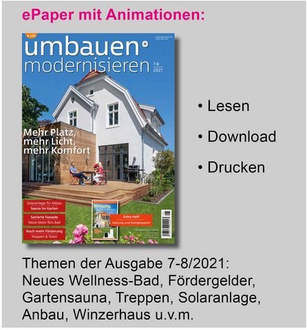 magazin umbauen + modernisieren Ausgabe 7-8/2021 ePaper
