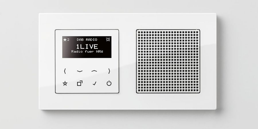  Smart Radio DAB+ in Wand installiert.