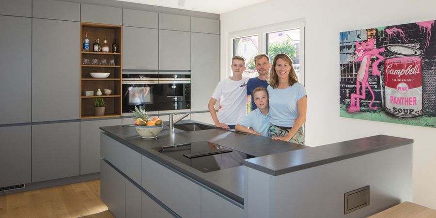 Küche mit Baufamilie