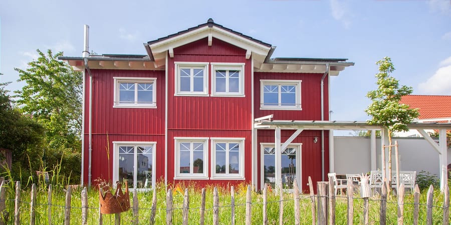 Schwedenhaus in Rot