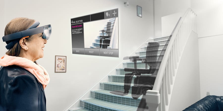 TK Home Solutions Treppenlift mit Visualisierung