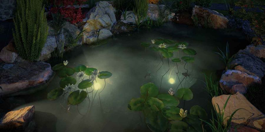 Gartenbeleuchtung im Teich – Paulmann