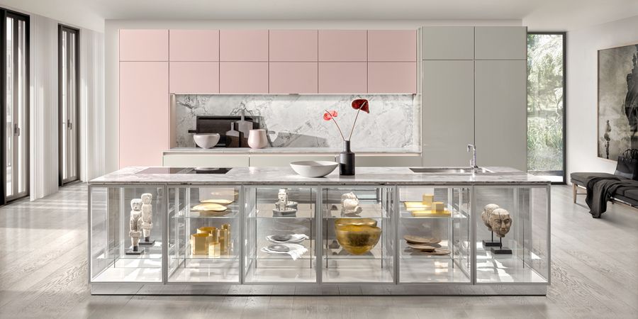Bunte Küche von SieMatic in Rosa