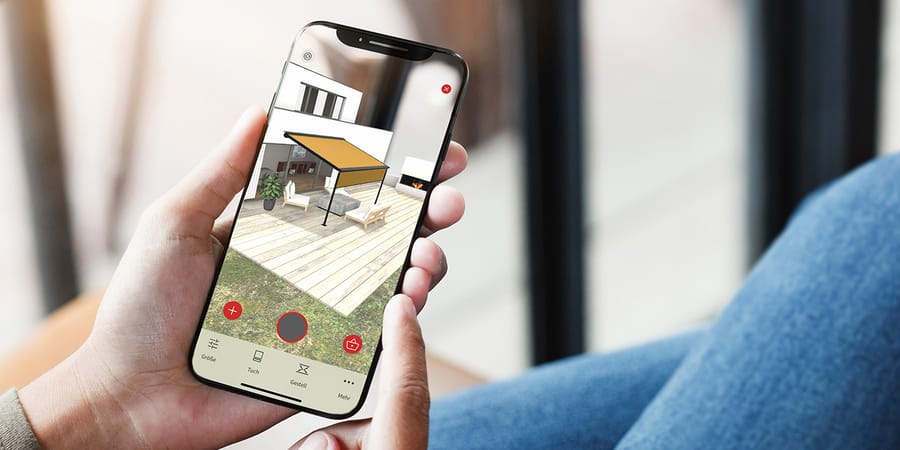 Augmented-Reality-App für Markisen