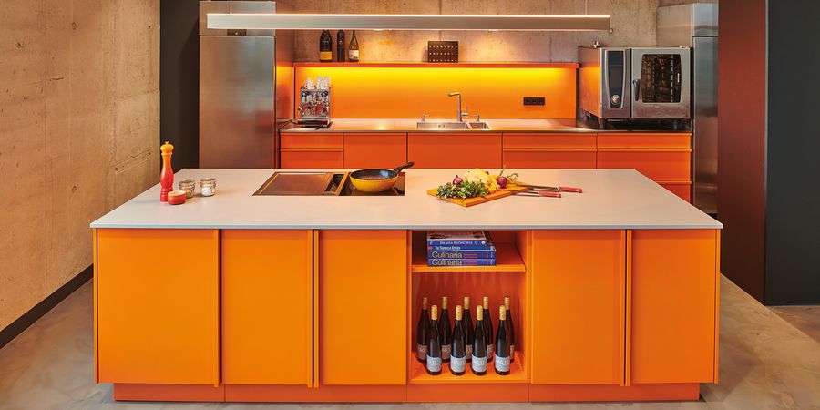 Bunte Küche in Orange von Popstahl