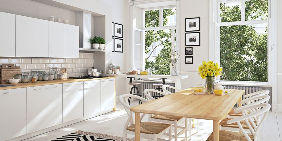 Weiße Küche skandinavischen Design