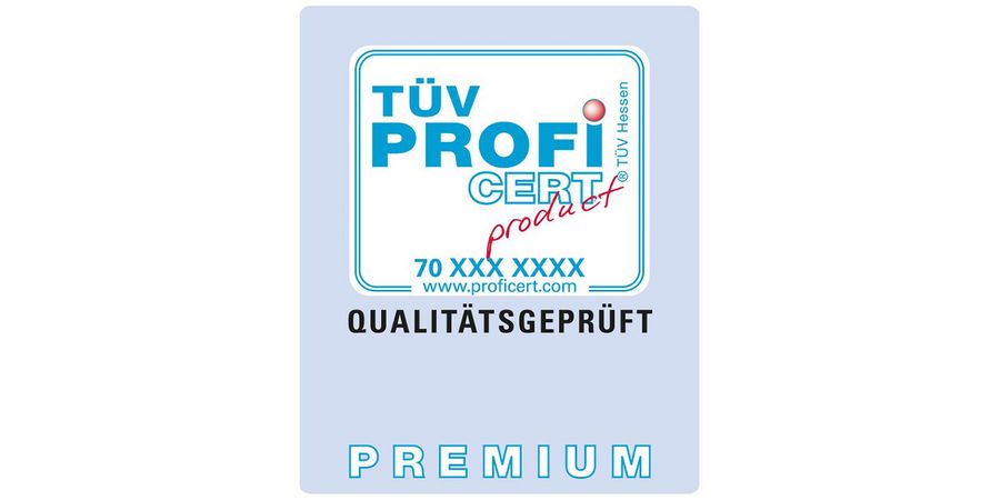 Gütesiegel TÜV PROFiCERT-product Interior Premium