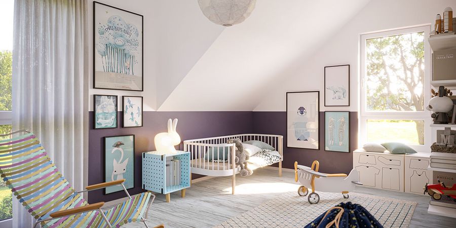 Eines der Kinderzimmer im Haus 