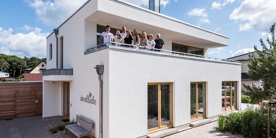 Familienhaus im Bauhausstil auf Usedom