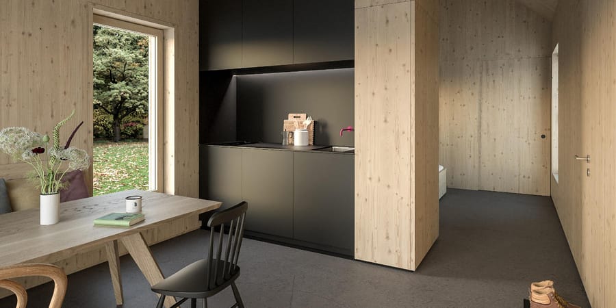 Tiny House bauen mit minimalistischer Einrichtung - Syndikat Walden GmbH 