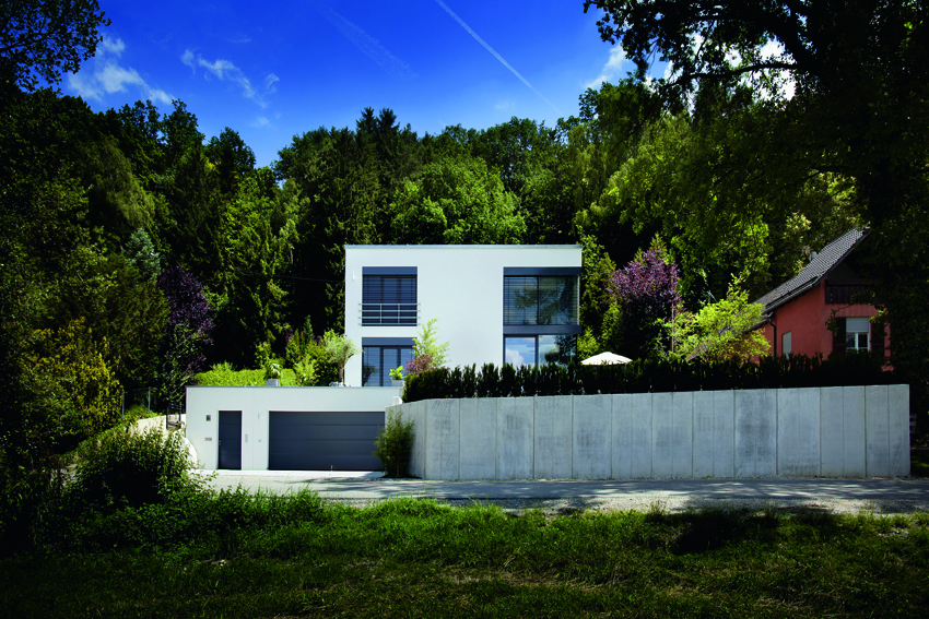 Bauhaus-Architektur als weißer Würfel